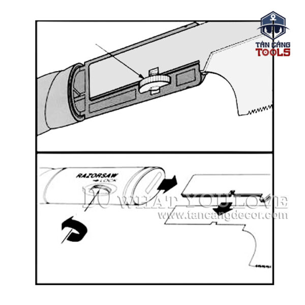 Alternative view of Cưa Nhật GYOKUCHO 292 180mm RAZORSAW 180 KOMAME – Cán Nhựa