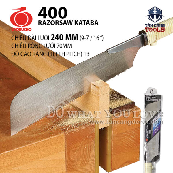 Cưa Nhật GYOKUCHO 400 240mm RAZORSAW KATABA – Cán Mây