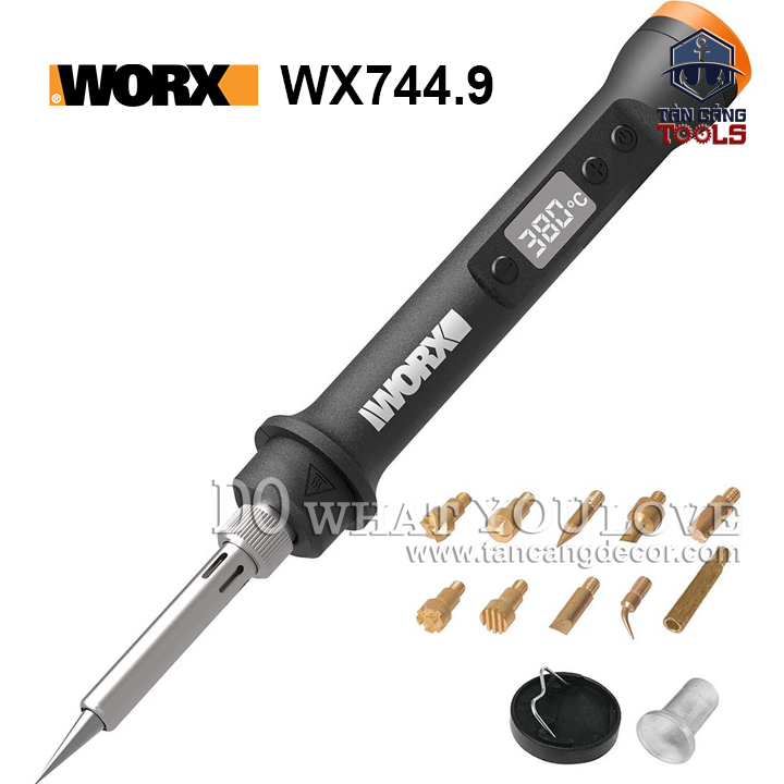 Combo Mỏ Hàn Điều Chỉnh Nhiệt Độ Dùng Pin 20 V Worx WX744.9 - Ảnh 3