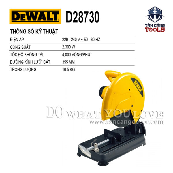Alternative view of Máy Cắt Sắt DeWalt D28730 (355 mm) + Tặng Máy Vặn Vít BlackDecker KC3610