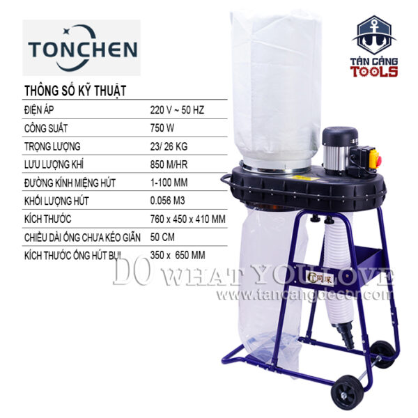 Máy Hút Bụi 1 Túi Tonchen 750W - Ảnh 3