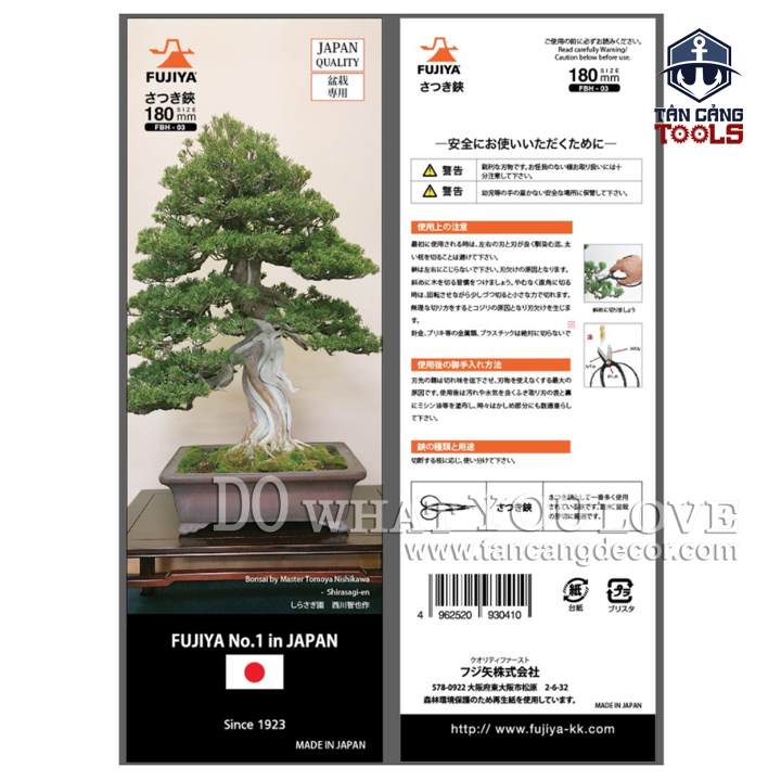Kéo Tỉa Cây Bonsai 180 mm Fujiya FBH-03 - Ảnh 3
