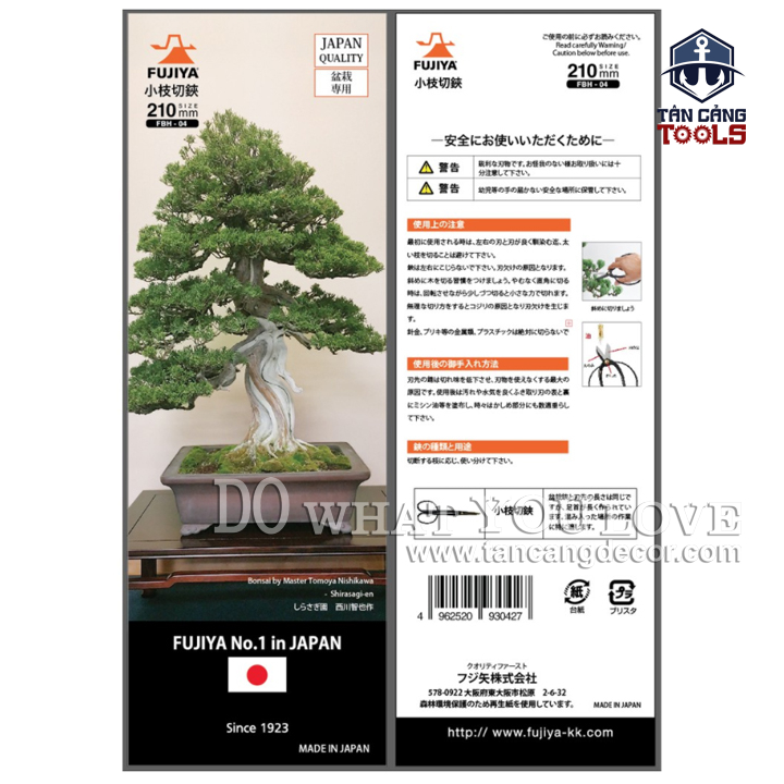 Kéo Tỉa Cây Bonsai 210 mm Fujiya FBH-04 - Ảnh 3
