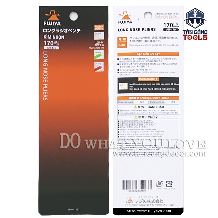 Kìm Nhọn Fujiya AR-170 - Ảnh 3