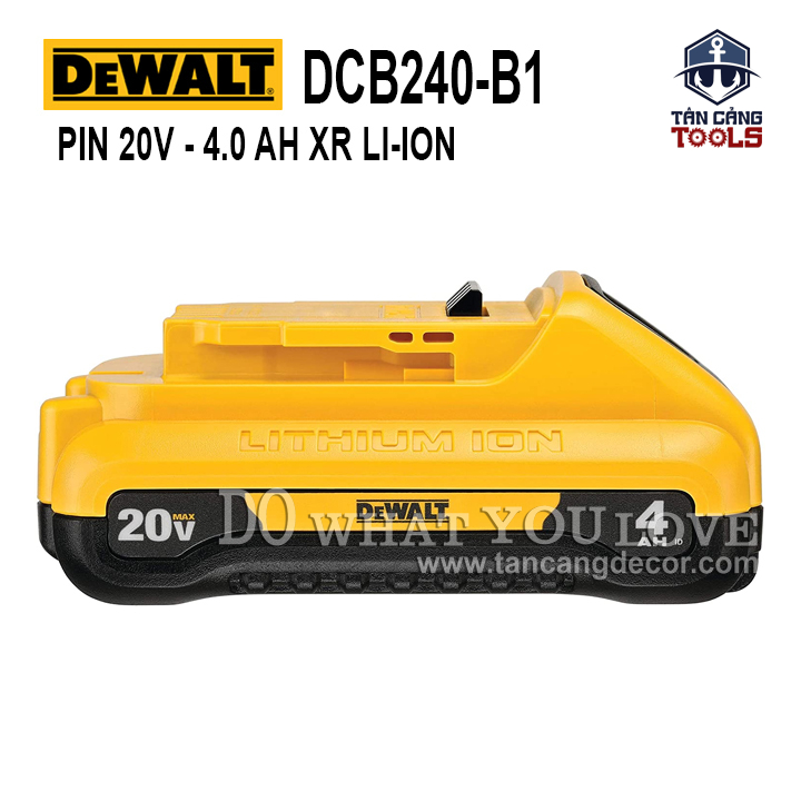 Pin 20V 4.0Ah DeWalt DCB240 Phiên Bản Mới - Bản Mỏng - Ảnh 4