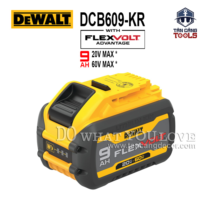 Pin Flex Volt 20V/60V 9.0Ah/3.0Ah DeWalt DCB609-KR
