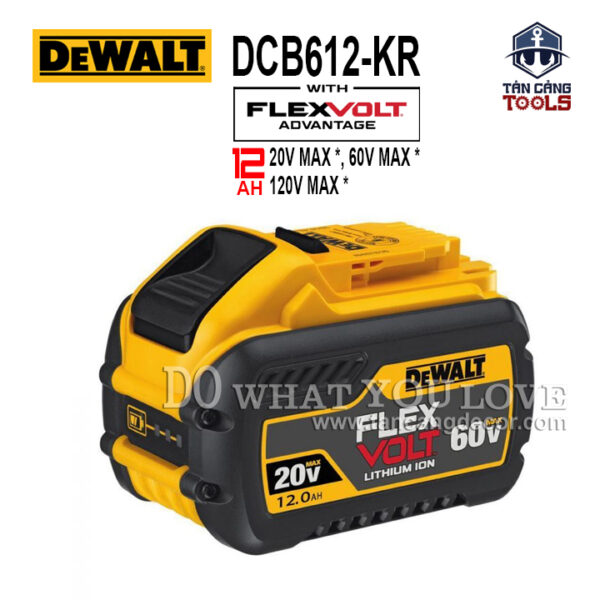 Pin Flex Volt 20V/60V 12.0Ah/4.0Ah DeWalt DCB612-KR