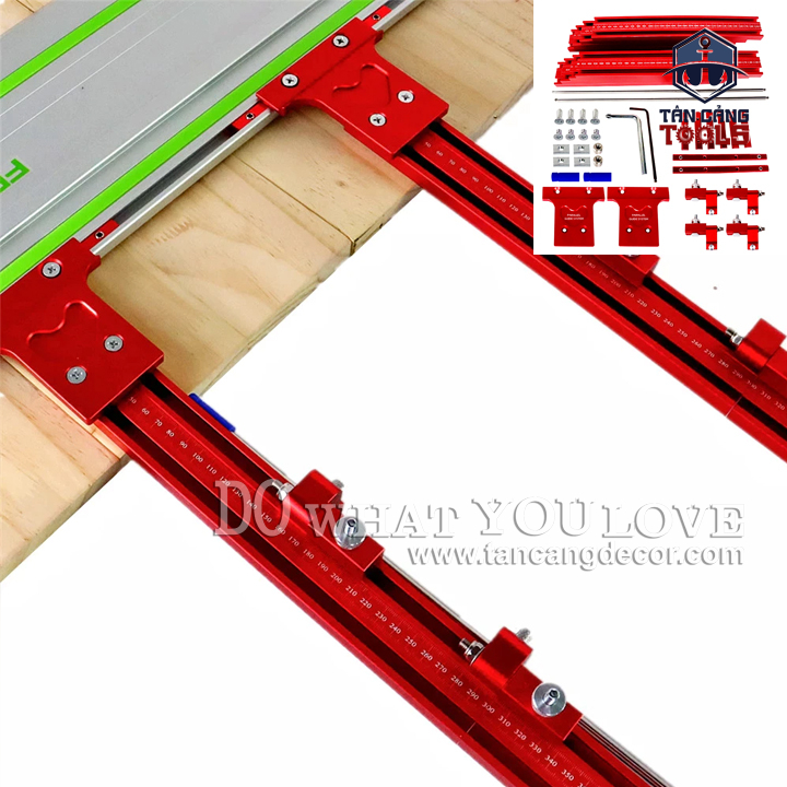 Bộ Cử Hỗ Trợ Xả Ván Kết Hợp Với Ray Dẫn TrackSaw