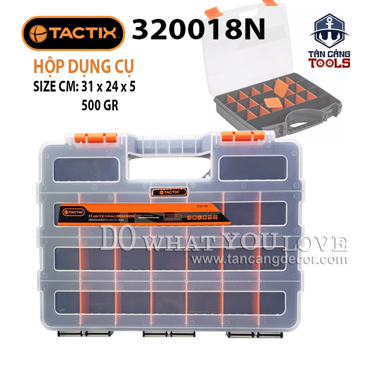 Hộp Đựng Linh Kiện Tiện Ích 21 Ngăn Tactix 320018N