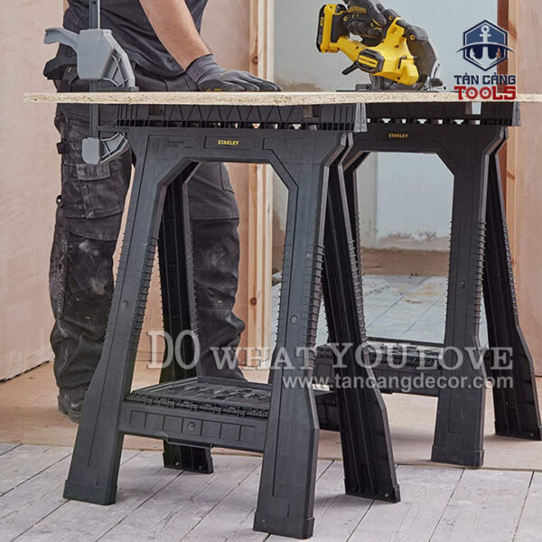 Alternative view of Cặp Chân Ngựa Đỡ Phôi Xếp Gọn Stanley STST1-70355
