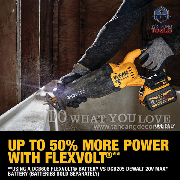 Máy Cưa Kiếm Dùng Pin DeWalt 20V DCS386N ( Thân Máy ) - Ảnh 6