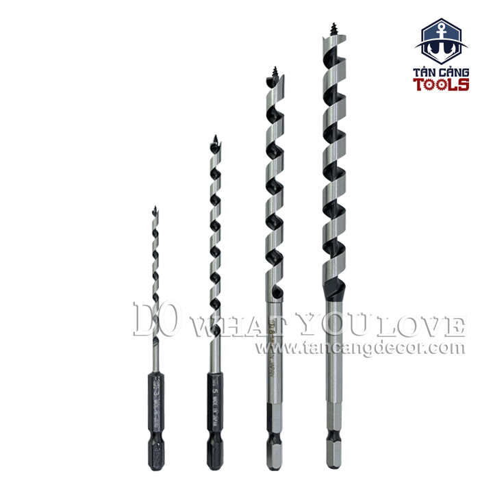 Mũi Khoan Gỗ Star M 4mm Bước Thưa Ngắn Chuôi Dài Lục Giác Series 6 - 1 Mũi - Ảnh 3