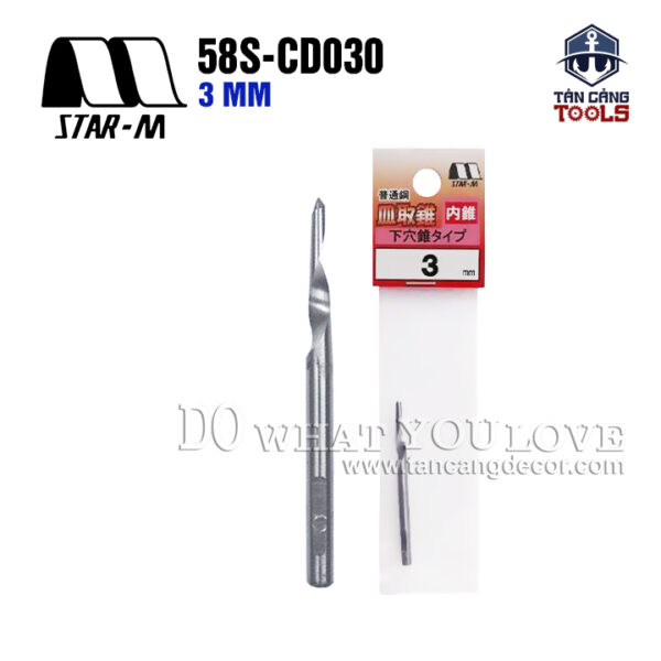 Mũi 3mm Sơ Cua Cho Mũi Khoan 2 Tầng Star M 58S-CD030