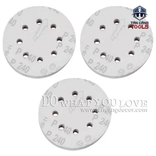 Alternative view of Combo 10 Giấy Nhám 8 Lỗ Dạng Dán 125 mm P240