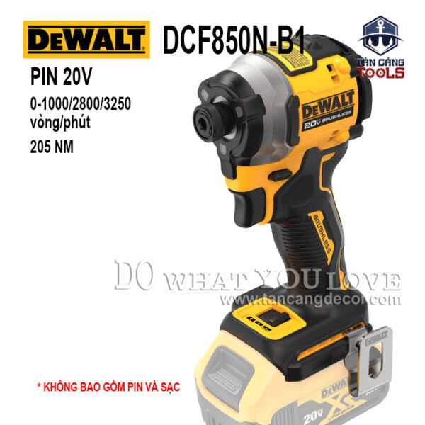 Alternative view of Combo Body Máy Vặn Vít Dùng Pin DeWalt 20V DCF850N + Thước Cuộn Finder 7.5M Tích Hợp Nam Châm