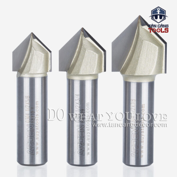 Mũi Router Arden Đánh Rãnh V 120 Độ 32 x 13.24 mm Cốt 12.7 mm Arden 0304 - Ảnh 3