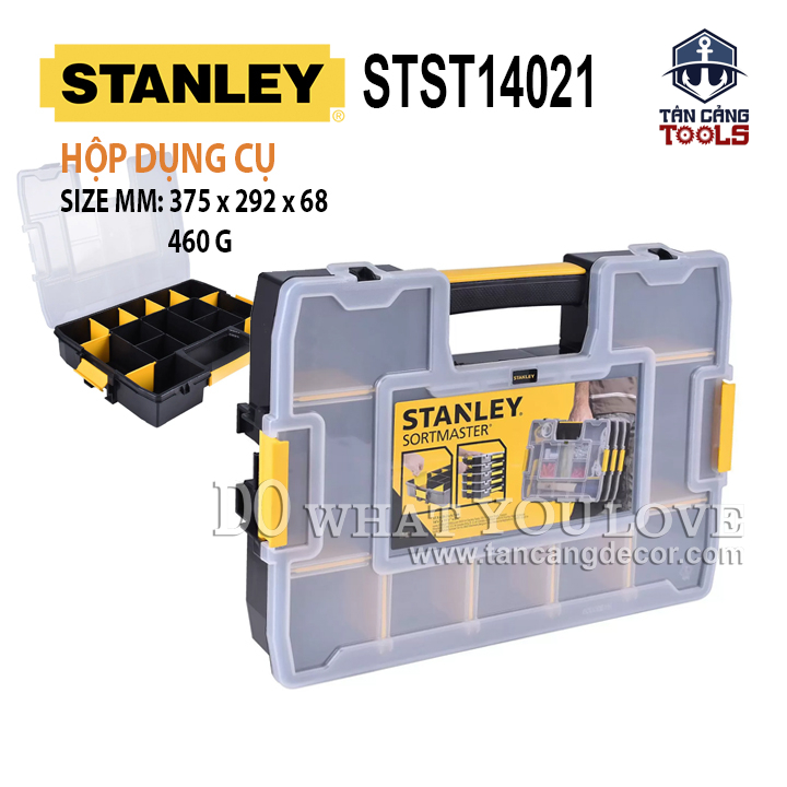 Hộp Đựng Linh Kiện Tiện Ích 10 Ngăn Stanley SortMaster STST14021