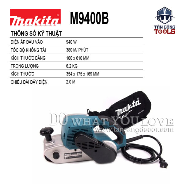 Máy Chà Nhám Băng Makita M9400B 940W - Ảnh 3