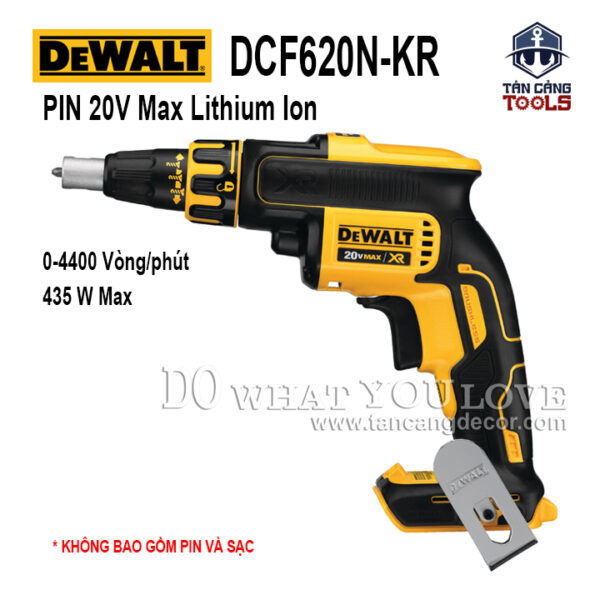 Máy Vặn Vít Thạch Cao Dùng Pin 20V Dewalt DCF620N-KR ( Thân Máy )