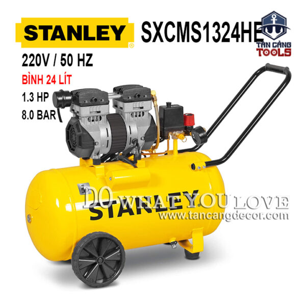 Máy Nén Khí Không Dầu 24 Lít 1.3 HP Stanley SXCMS1324HE