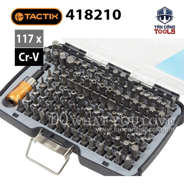 Bộ Đầu Bắt Vít Đa Năng 117 Chi Tiết Tactix 418210