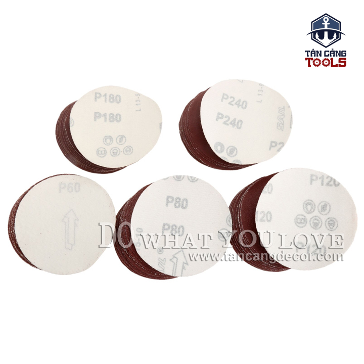 Combo 10 Giấy Nhám Đánh Bóng Chuỗi Hạt Dạng Dán 125 mm (nhiều tùy chọn) - Ảnh 3