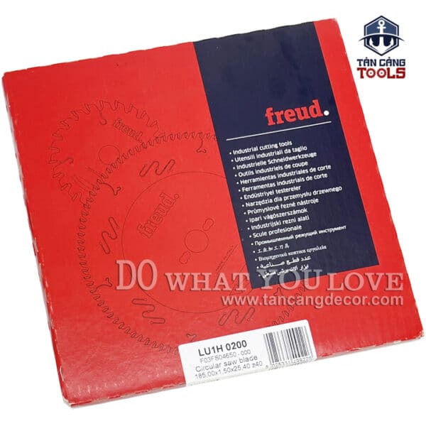 Lưỡi Cưa Gỗ Hợp Kim 185 x 25.4 mm x 40T Freud LU1H 0200 - Ảnh 4