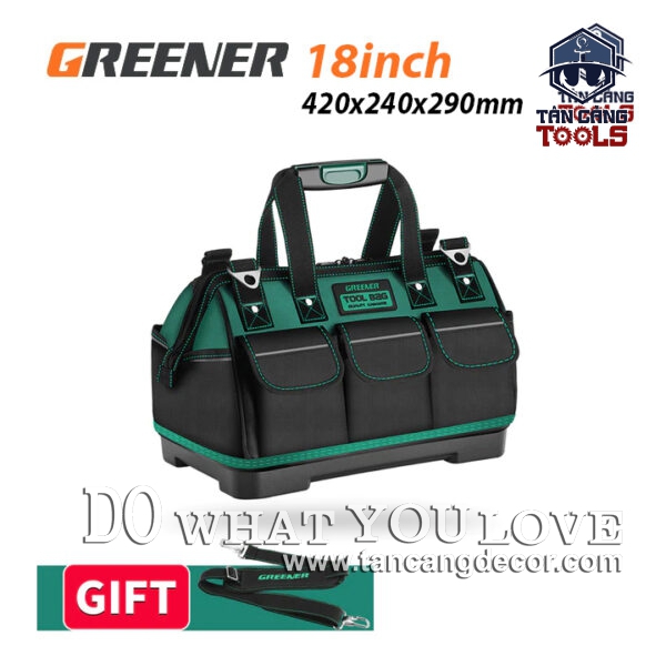Túi Đựng Đồ Nghề Chống Thấm Nước 18 Inches Đế Chống Mòn Greener