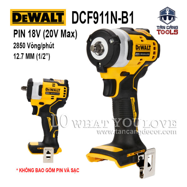 Máy Siết Bu Lông Dùng Pin DeWalt 18V DCF911N-B1 1/2 Inches ( Thân Máy )