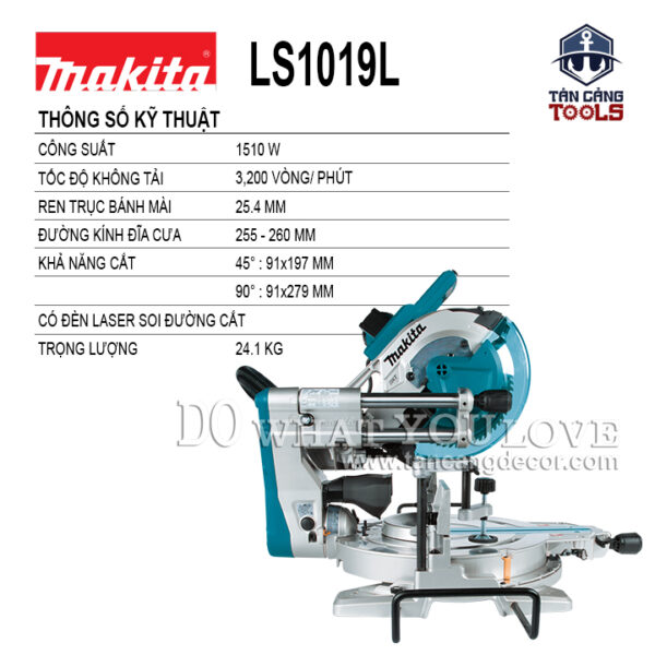 Alternative view of Máy Cưa Cắt Đa Góc Trục Trượt Makita LS1019L