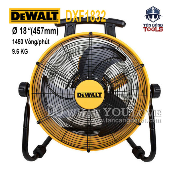 Quạt Sàn Công Nghiệp 18 Inches 100W Dewalt DXF1832
