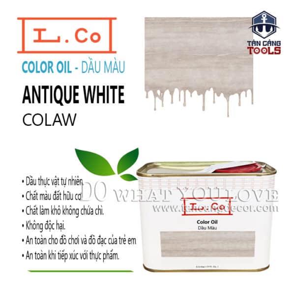 Dầu Màu L.Co – Màu Antique White COLAW ( Màu Cũ White Wash ) - LCo Color Oil Antique White