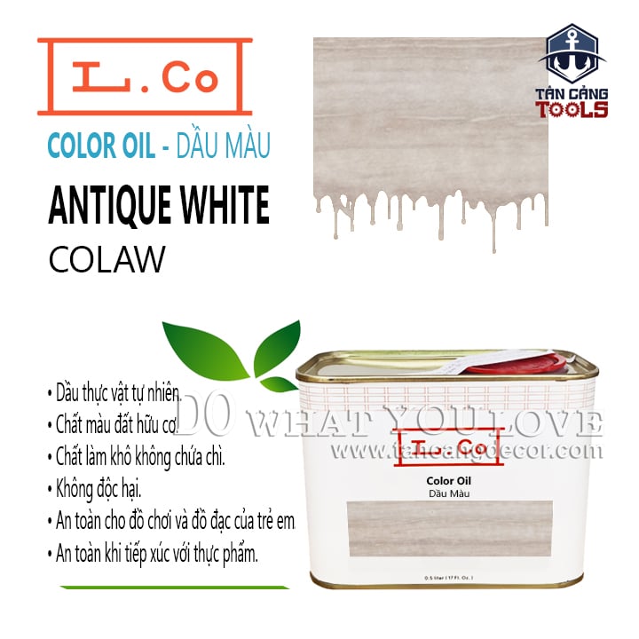 Dầu Màu L.Co – Màu Antique White COLAW ( Màu Cũ White Wash ) - LCo Color Oil Antique White