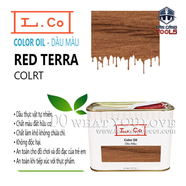 Dầu Màu L.Co – Màu Red Terra COLRT ( màu cũ Russet ) - LCo Color Oil Red Terra