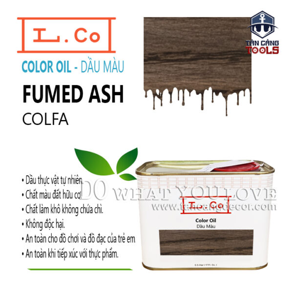 Dầu Màu L.Co – Màu Fumed Ash COLFA ( màu cũ Chocolate ) - LCo Color Oil Fumed Art