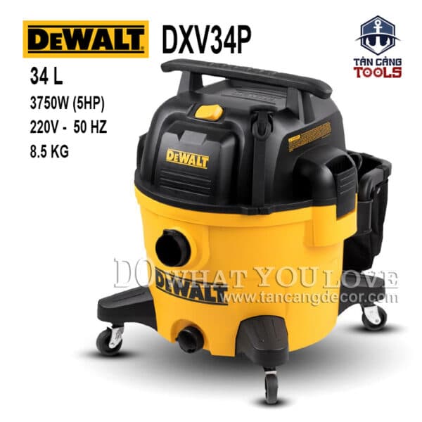 Máy Hút Bụi Công Nghiệp 3 Chức Năng 34 Lít 3750W Dewalt DXV34P