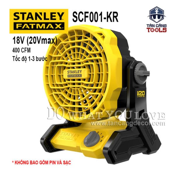 Quạt Dùng Pin 20V Stanley FatMax SCF001-KR ( Thân Máy )