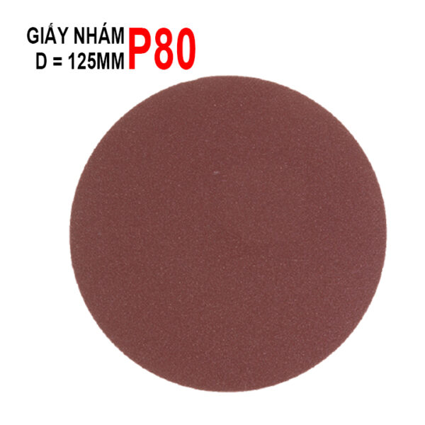 Combo 10 Giấy Nhám Đánh Bóng Chuỗi Hạt Dạng Dán 125 mm (nhiều tùy chọn) - P80