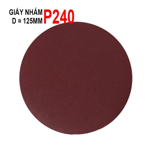 Combo 10 Giấy Nhám Đánh Bóng Chuỗi Hạt Dạng Dán 125 mm (nhiều tùy chọn) - P240