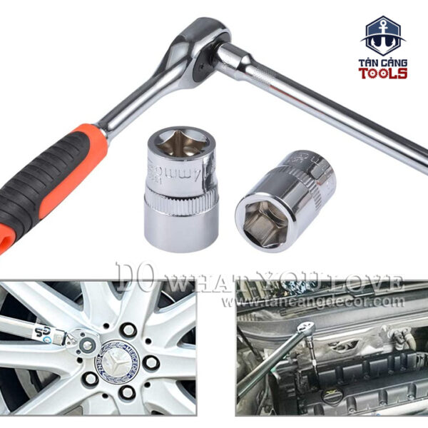 Alternative view of Bộ Tuýp Cần Siết Tự Động 10 Chi Tiết 3/8 Inches FUJIYA AST3-10A
