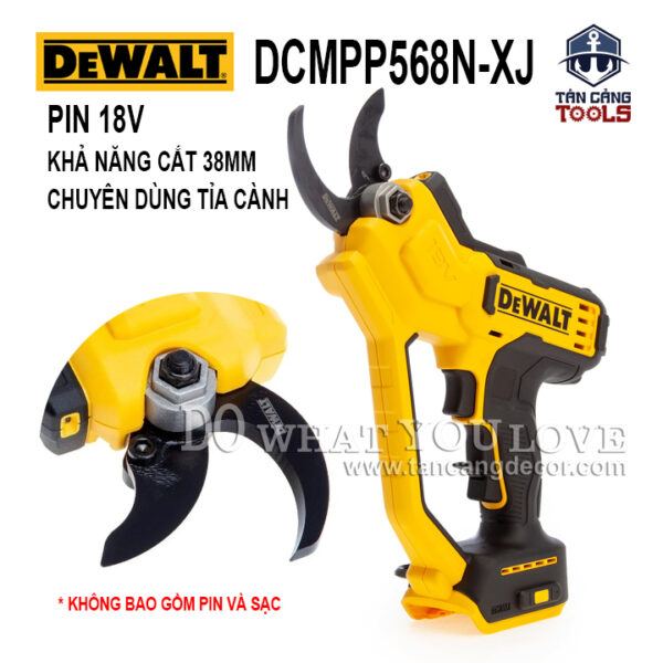 Máy Cắt Cành Dùng Pin DeWalt 18V DCMPP568N-XJ ( Thân Máy )