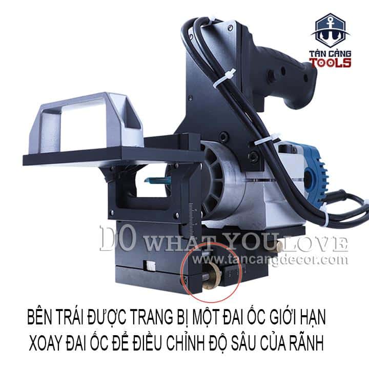 Máy Phay Tạo Rãnh Liên Kết DongCheng M1P-FF04-6 - Ảnh 6