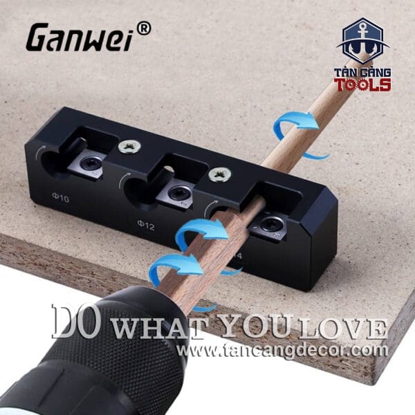 Bộ Dụng Cụ Chuốt Gỗ Tròn 10/12/14 mm Ganwei