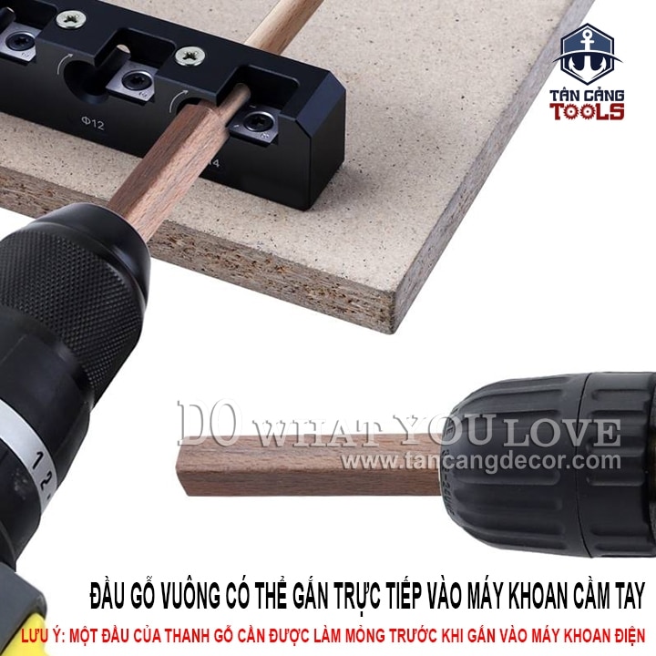 Bộ Dụng Cụ Chuốt Gỗ Tròn 10/12/14 mm Ganwei - Ảnh 3
