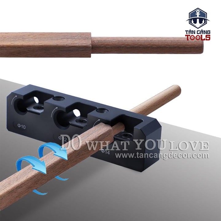 Bộ Dụng Cụ Chuốt Gỗ Tròn 10/12/14 mm Ganwei - Ảnh 7