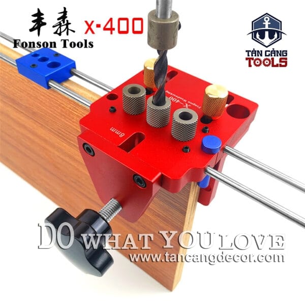 Bộ Cử Khoan Ốc Cam Liên Kết, Chốt Gỗ Fonson Tools X -400