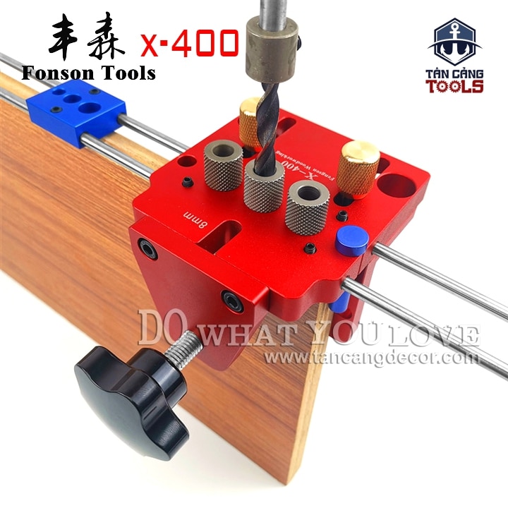 Bộ Cử Khoan Ốc Cam Liên Kết, Chốt Gỗ Fonson Tools X -400
