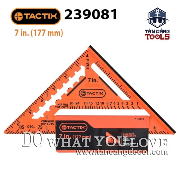 Thước Eke Nhựa 7 Inches Tactix 239081