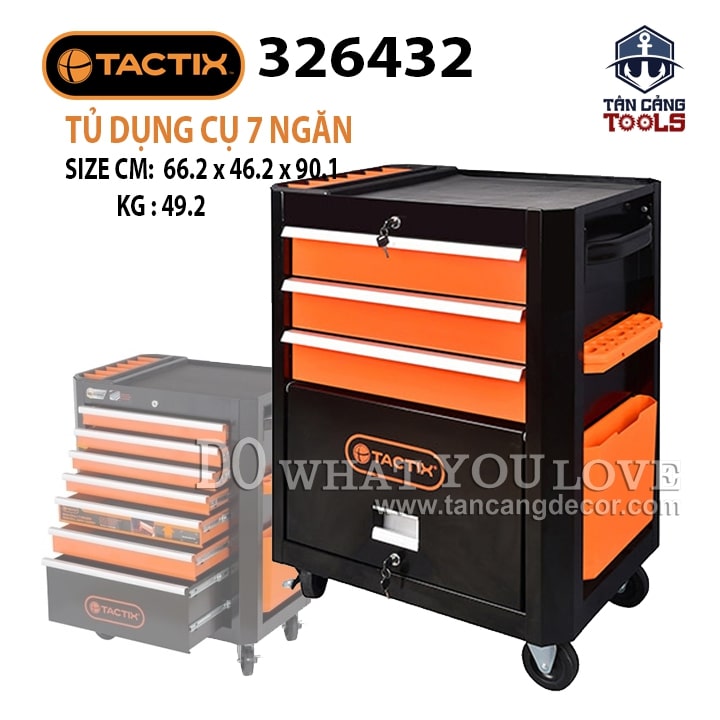 Tủ Đựng Đồ Nghề 7 Ngăn Sắt Sơn Tĩnh Điện Tactix 326432