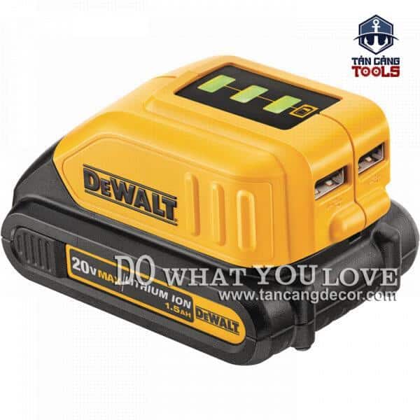 Bộ Sạc Chuyển Đổi Pin USB 12/18/20V Dewalt DCB090-KR - Ảnh 4